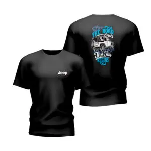 T-Shirt - Jeep Wrangler / Where the Road ends the Fun Begins